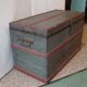 Old chest trunk wood studded
