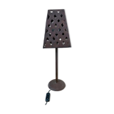 Openwork sheet metal lamp