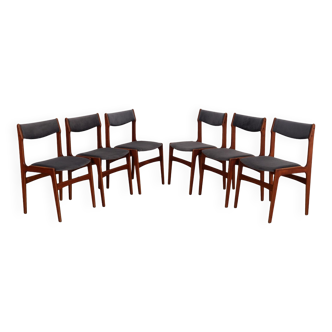 Set of six teak chairs, Danish design, 1960s, production: Denmark