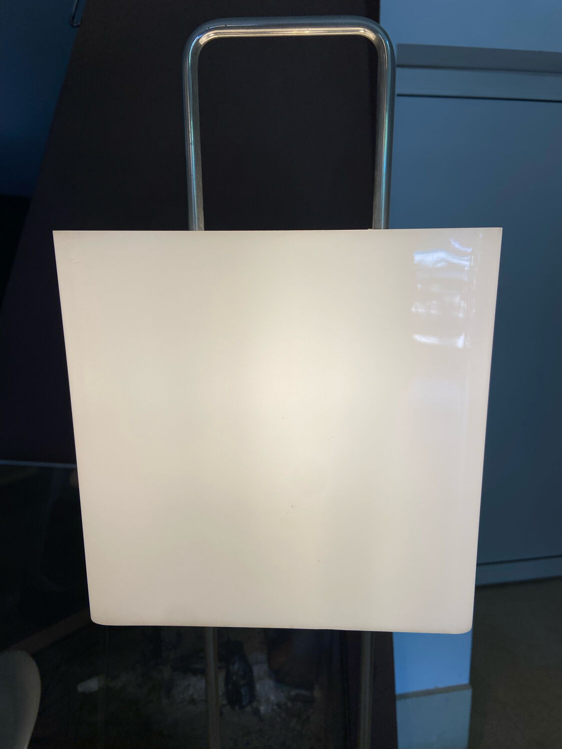 Lampadaire italien chrome et altuglas 1960