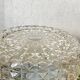Wall-mounted ceiling light transparent glass vintage 1970s fixture