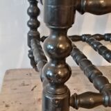 Magazine holder in blackened wood, Napoleon III partition shelf, late 19th century