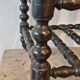 Magazine holder in blackened wood, Napoleon III partition shelf, late 19th century