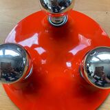 Space Age saucer wall lamp with 3 lights from the 70s