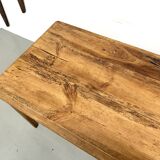 Restored pine farmhouse table