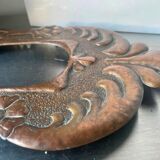 Art nouveau copper metal frame 31 cm x 19 cm