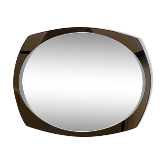 Italian tinted double mirror 72x58cm