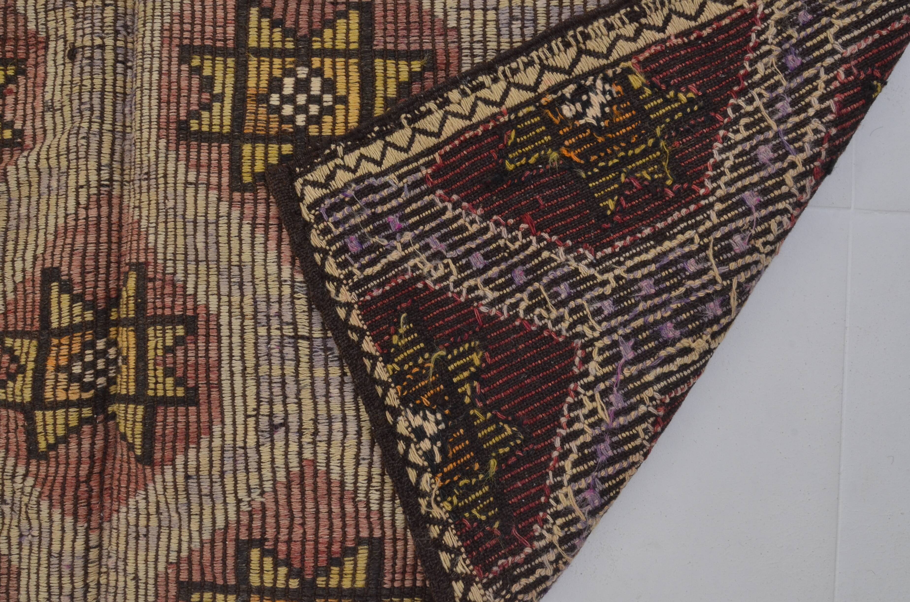 Geometric Anatolian Floor Kilim Rug sku 1656