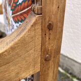 Set of four reupholstered Directoire period armchairs.