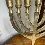 Seven-branched menorah in bronze