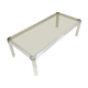 Coffee table in lacquered metal and Italian smoked glass Romeo Rega