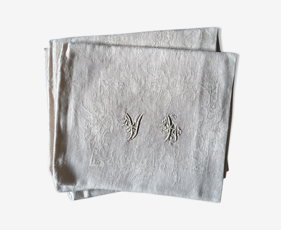 Set de 6 serviettes de table anciennes