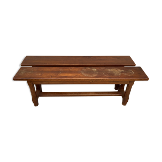 Pair of wooden benches