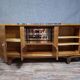 Art Deco buffet in flame walnut veneer, French work from the 1930s.
