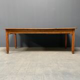 Large oak farmhouse table from France, early 1900s