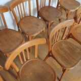 Set of 10 baumann bistro chairs