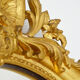 Miroir médaillon Napoléon III ovale XIXème 90x60cm style Louis XVI