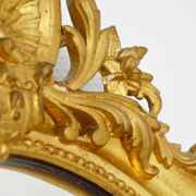 Mirror medallion Napoleon III oval 19th 90 x 60 style Louis XVI