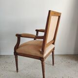 Louis XVI Jacob style armchair beige trim