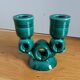 Vallauris candlestick in emerald green FPP slip