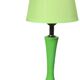 Green apple metal bedside lamp, in the style of Laurel.