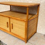 Vintage 80s Bamboo Sideboard