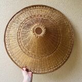 Wicker pendant lamp
