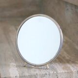 Growling round barber mirror 50s 14x24cm