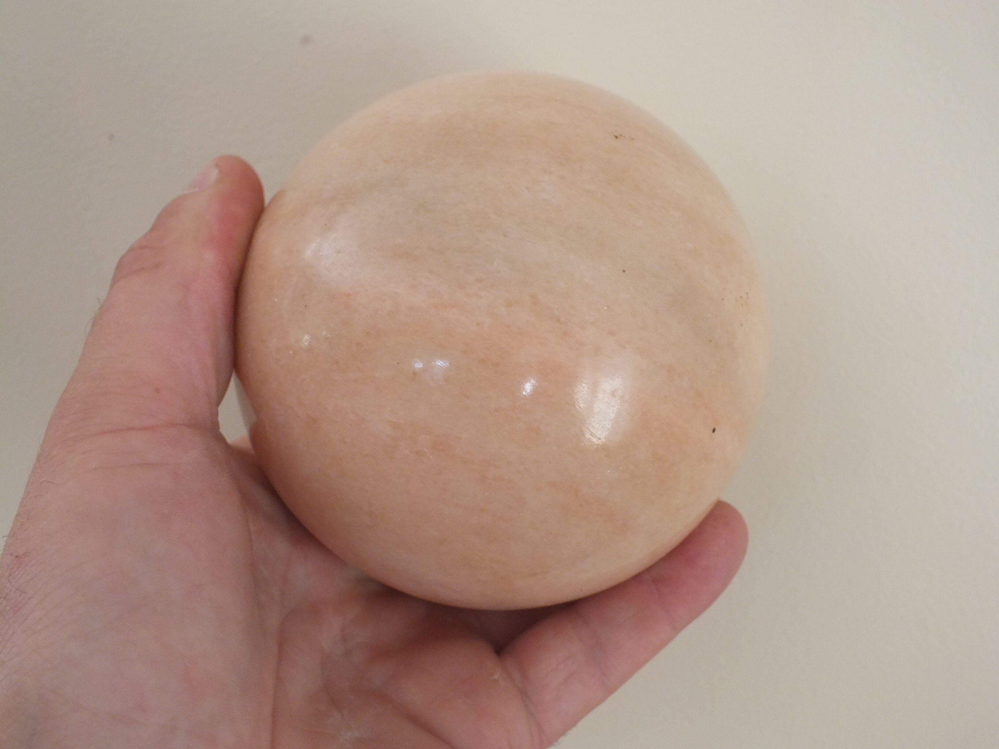 Decorative mineral ball or sphere of marble or other No. 11