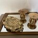 Set of brass candlesticks