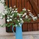 Vase céramique émaillé bleu