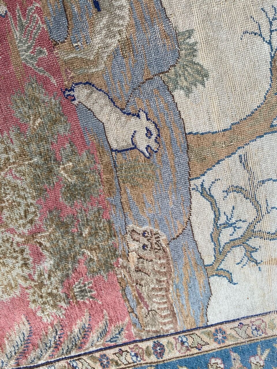 Old Turkish carpet Cesareh handmade 114x176 cm