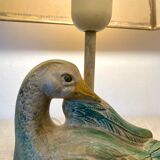 Vintage ceramic duck lamp