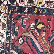 Large vintage Persian Zanjan carpet handmade