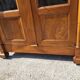 19th century empire style 2-door walnut bookcase