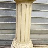 Carved wooden column