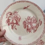 6 assiettes plates Choisy Leroy