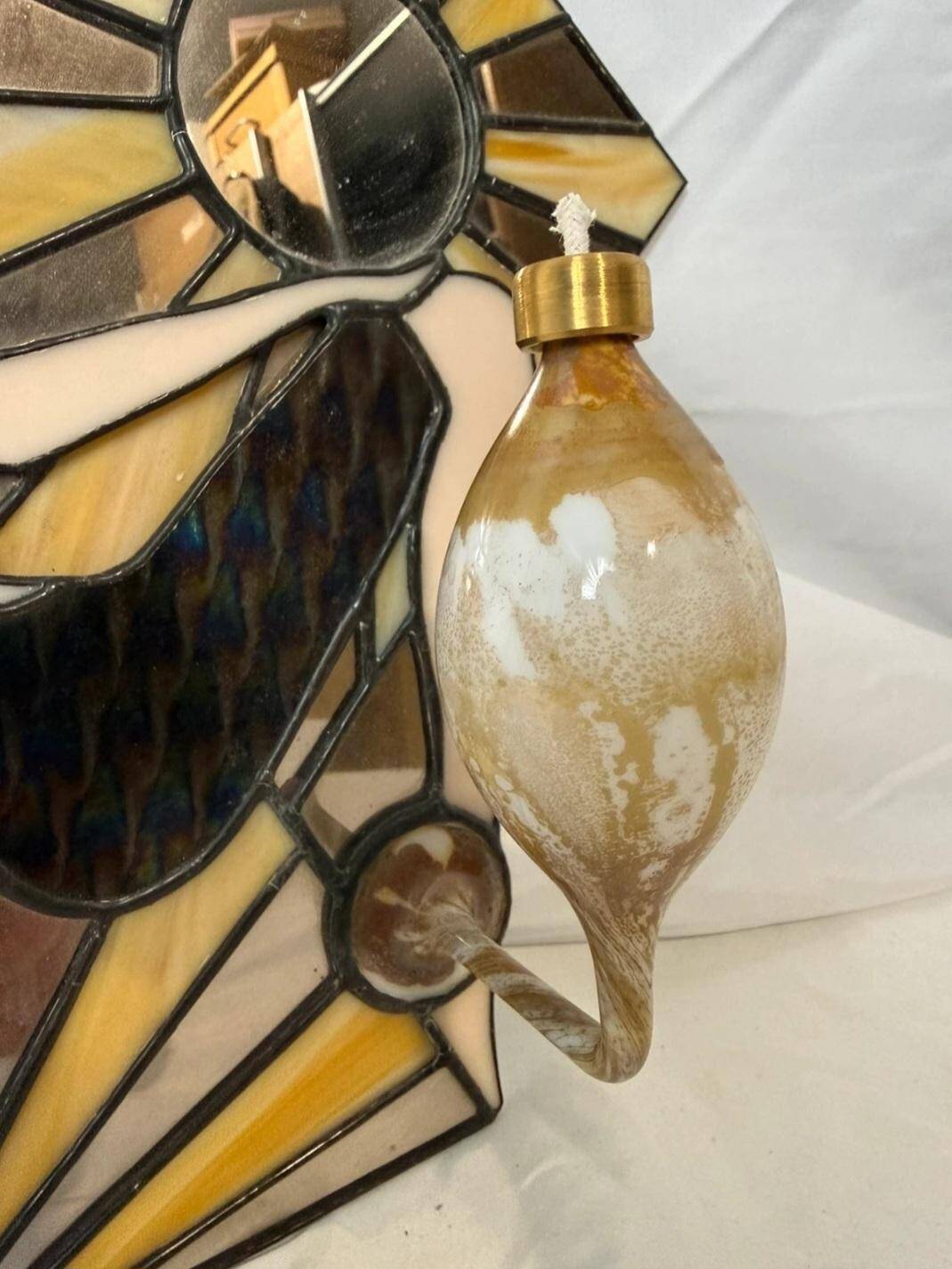 Art Deco wall lamp Tiffany glass Berger lamp glass paste