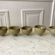lot de 5 petits bols en céramique / grès émaillé / poterie artisanale années 70