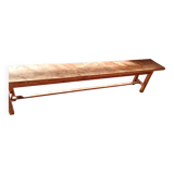Old rustic oak bench