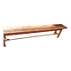 Ancien banc en chene rustique