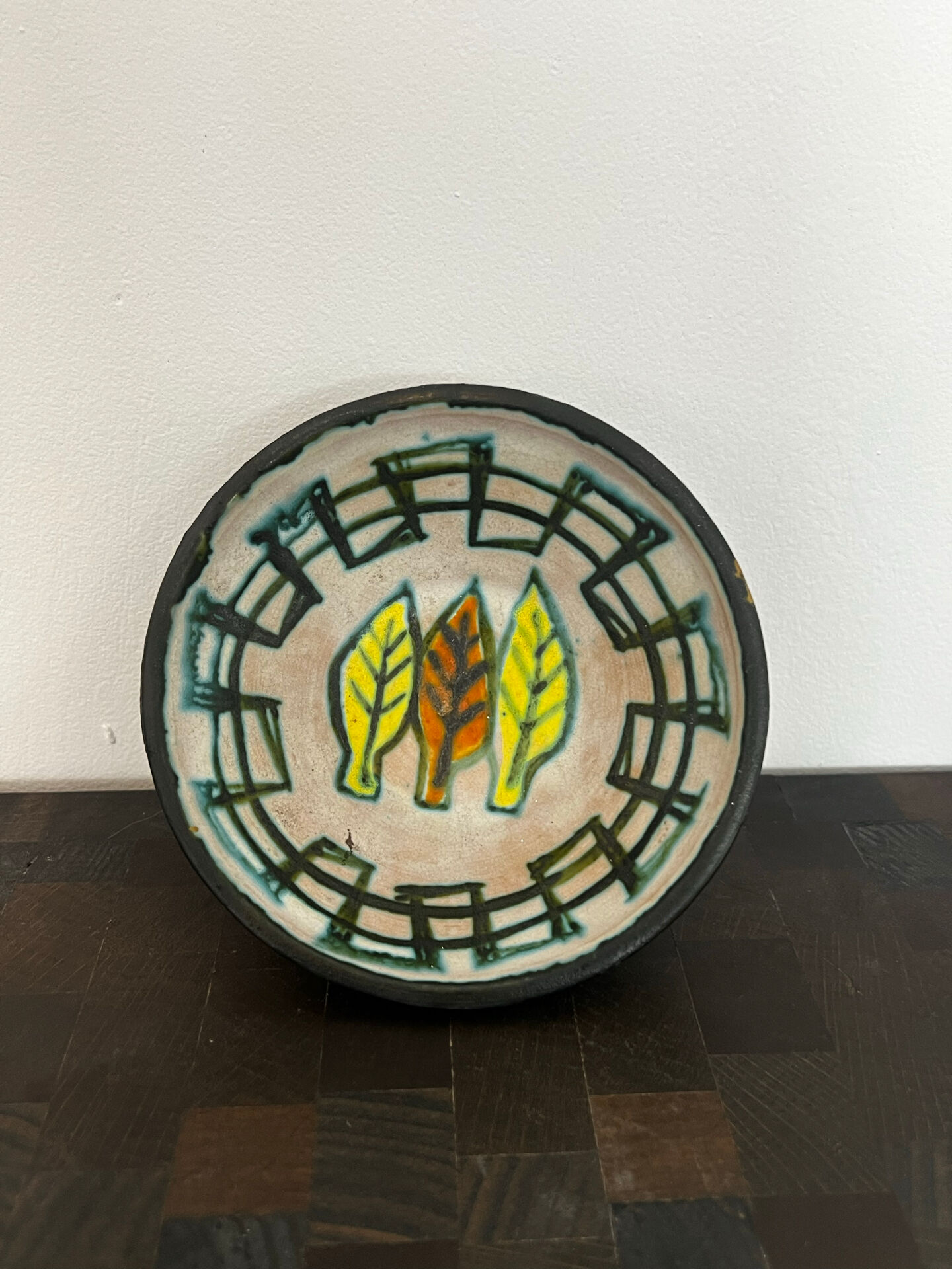 1960 signed ceramic bowl