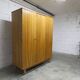 Scandinavian 3-door wardrobe in blond teak