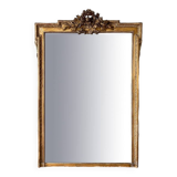 Miroir ancien doré 19ème siècle trumeau