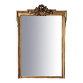 Old gilded mirror 19th century trumeau
