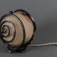 Lampe veilleuse Art Déco ferronnerie martelée 1930 Muller Frères