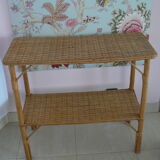 Rattan console