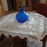 Blue glass vase. Art Deco