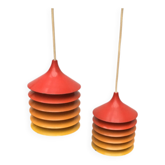 Vintage Duett pendant lamps by Bent Gantzel Boysen for Ikea, set of 2