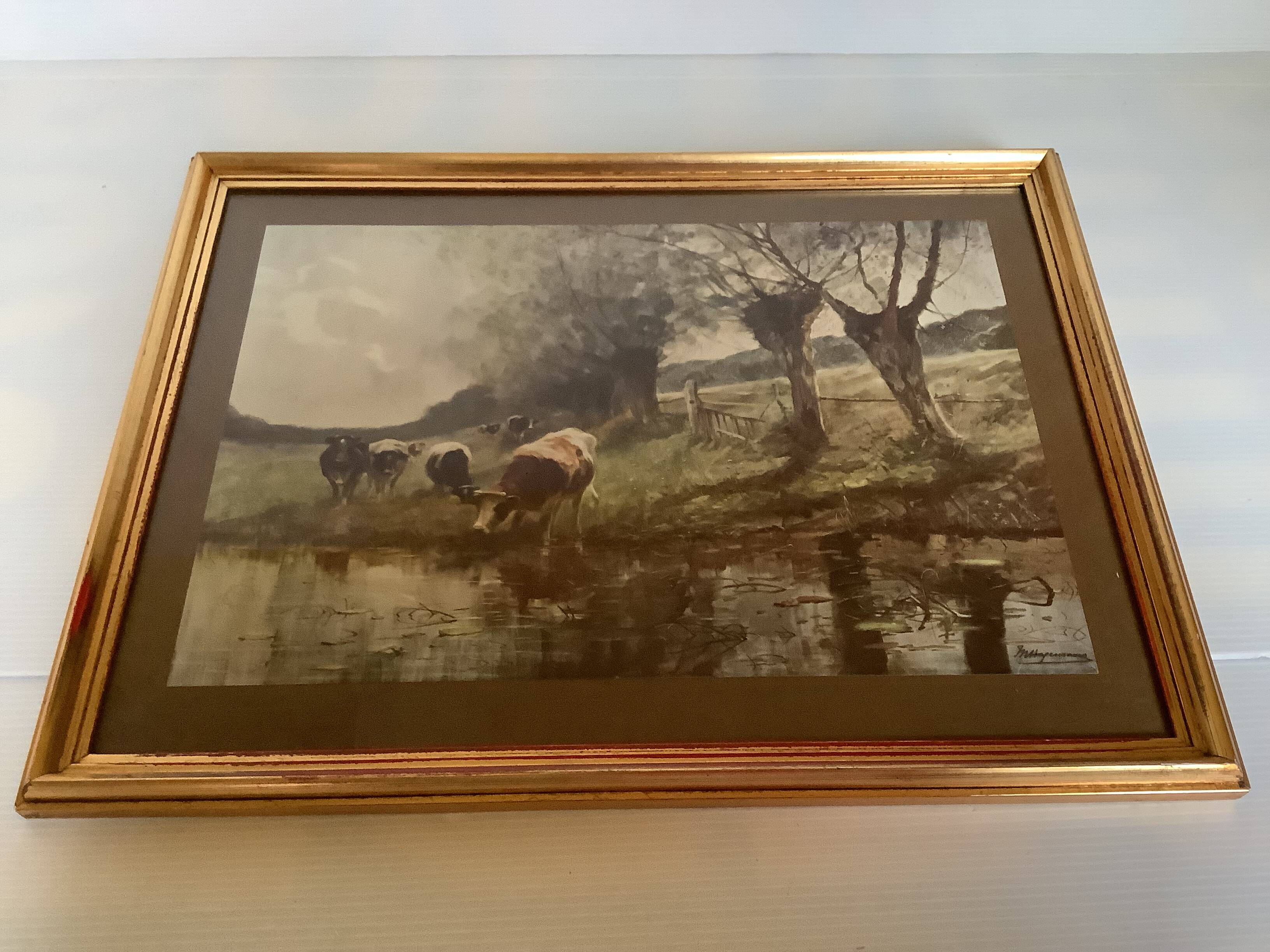 Frame with a countryside landscape